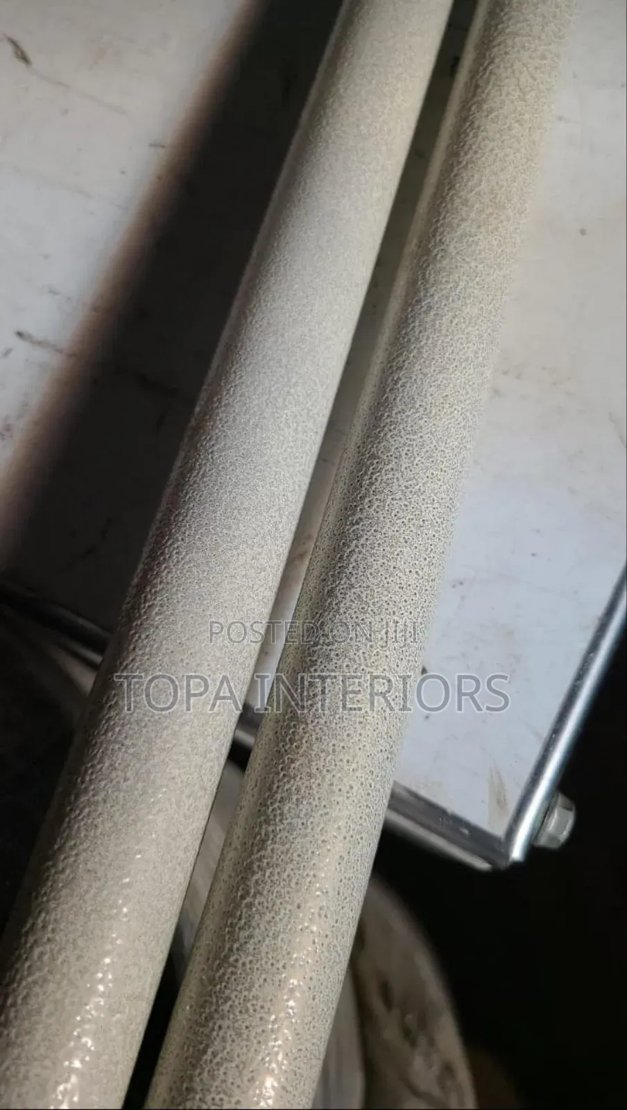 Powdered White Local Curtain Poles Per Metre Available