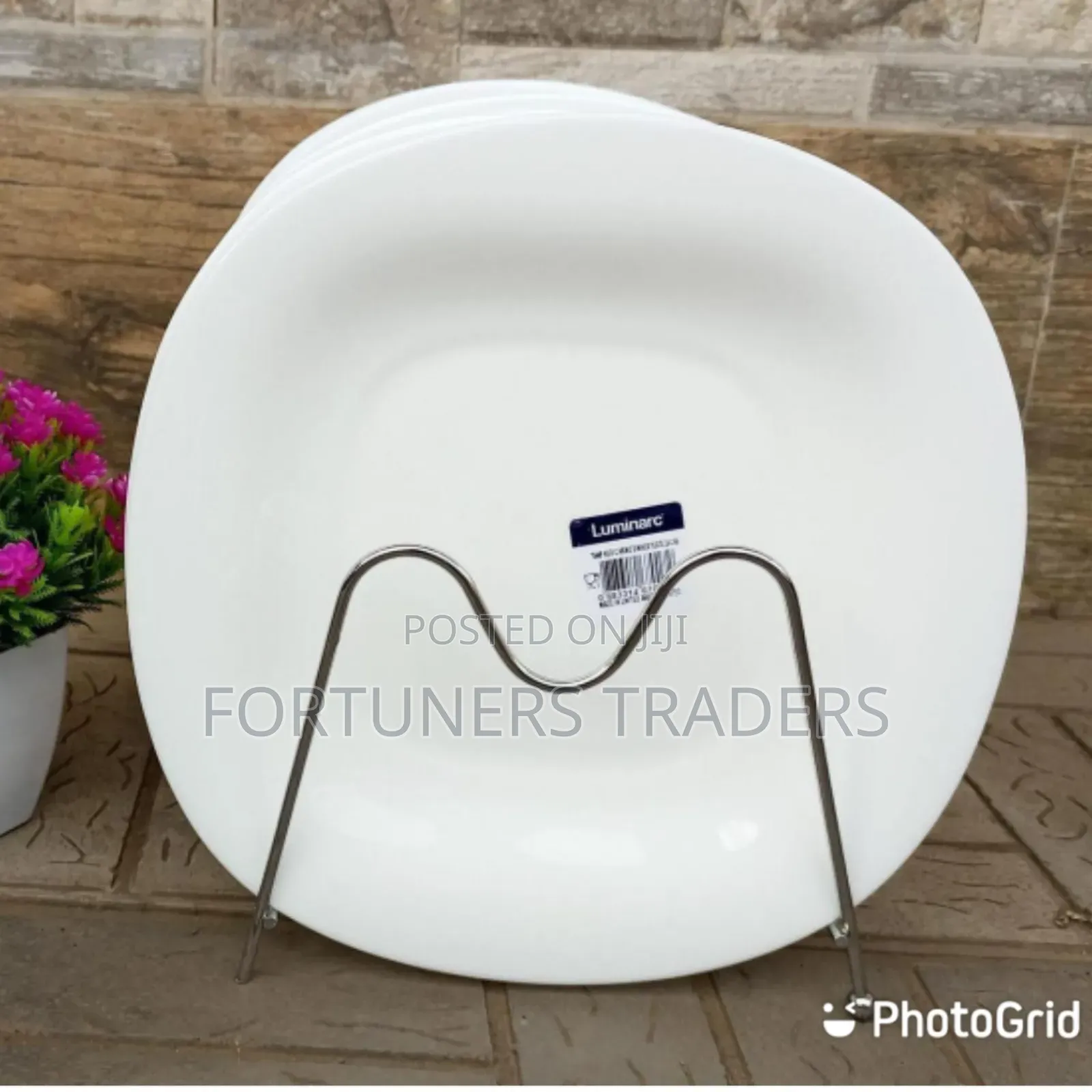 6 PCS Luminarc Plates Square