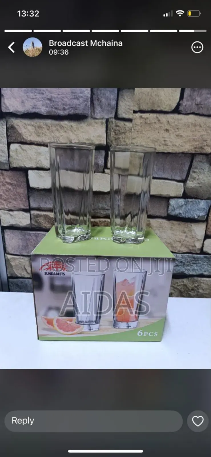 6 PCS Water/Juice Glasses