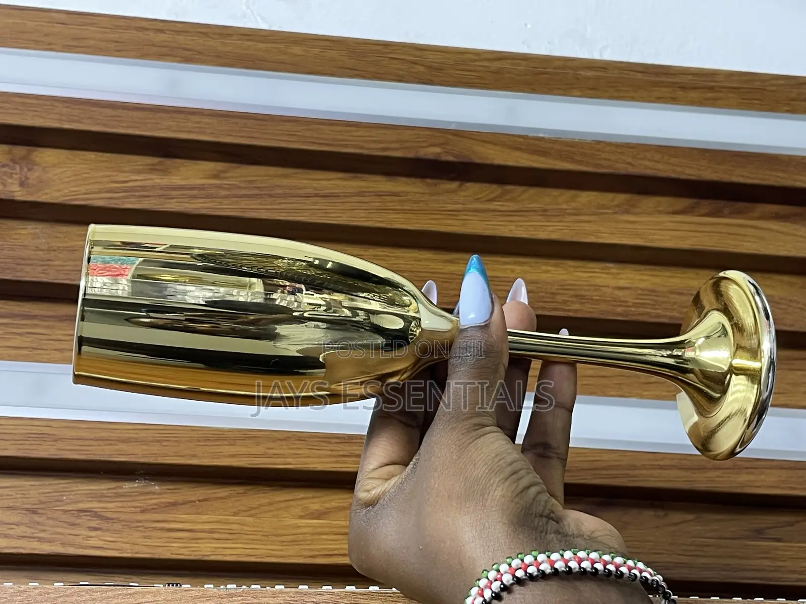 Gold Champagne Goblet Glasses