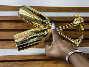 Gold Champagne Goblet Glasses