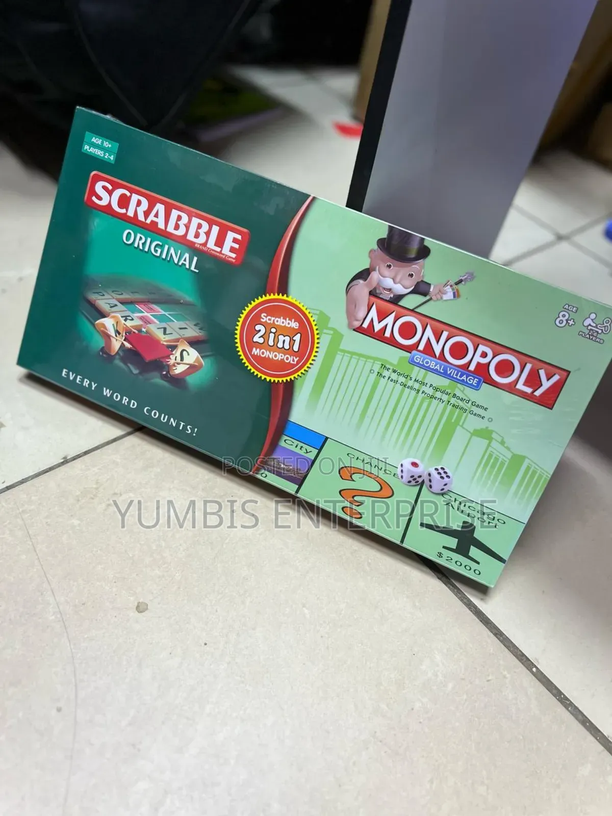 Monopoly With Scrabble Set at 1300