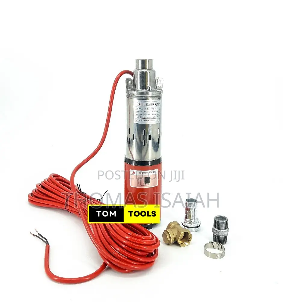 12v 250w 30m 100ft Solar Submersible Pump With Valve