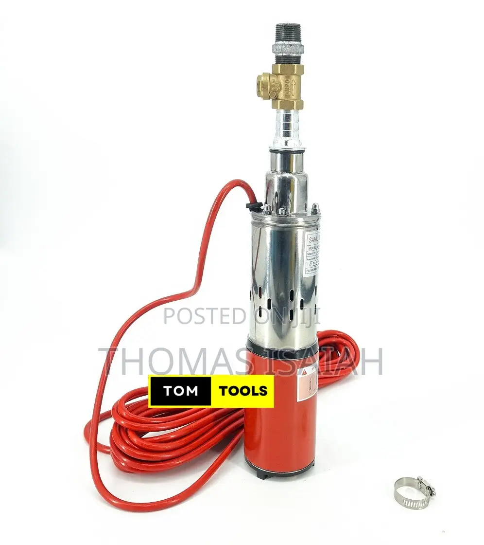 12v 250w 30m 100ft Solar Submersible Pump With Valve