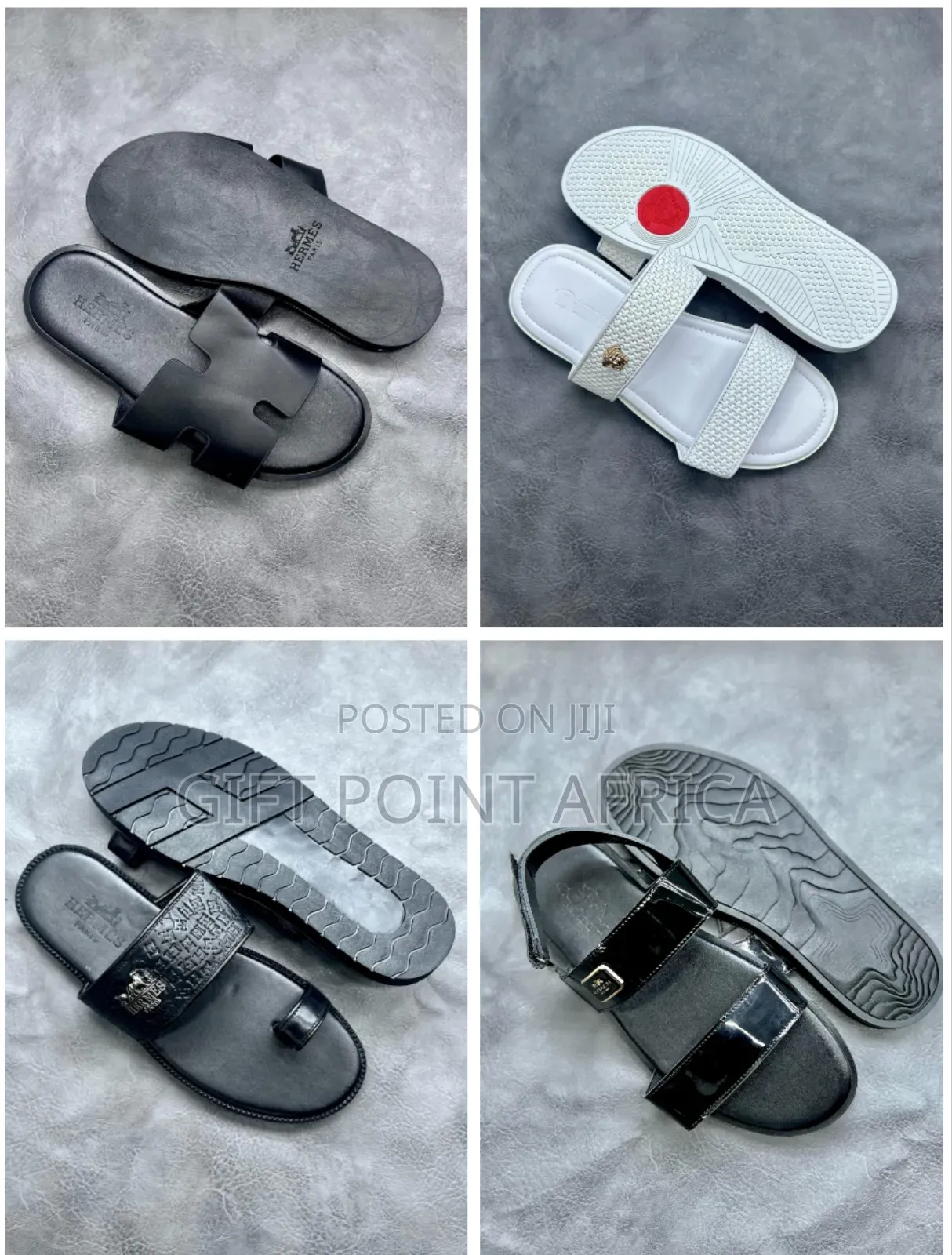 Leather Sandals/Slides for Men