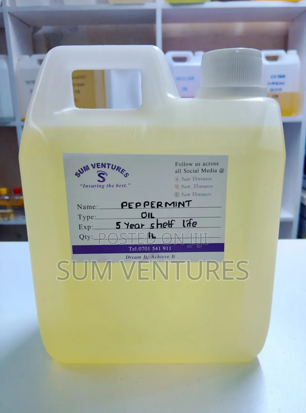 Peppermint Oil – (100% Pure) Natural Organic Cold Pressed Oil 