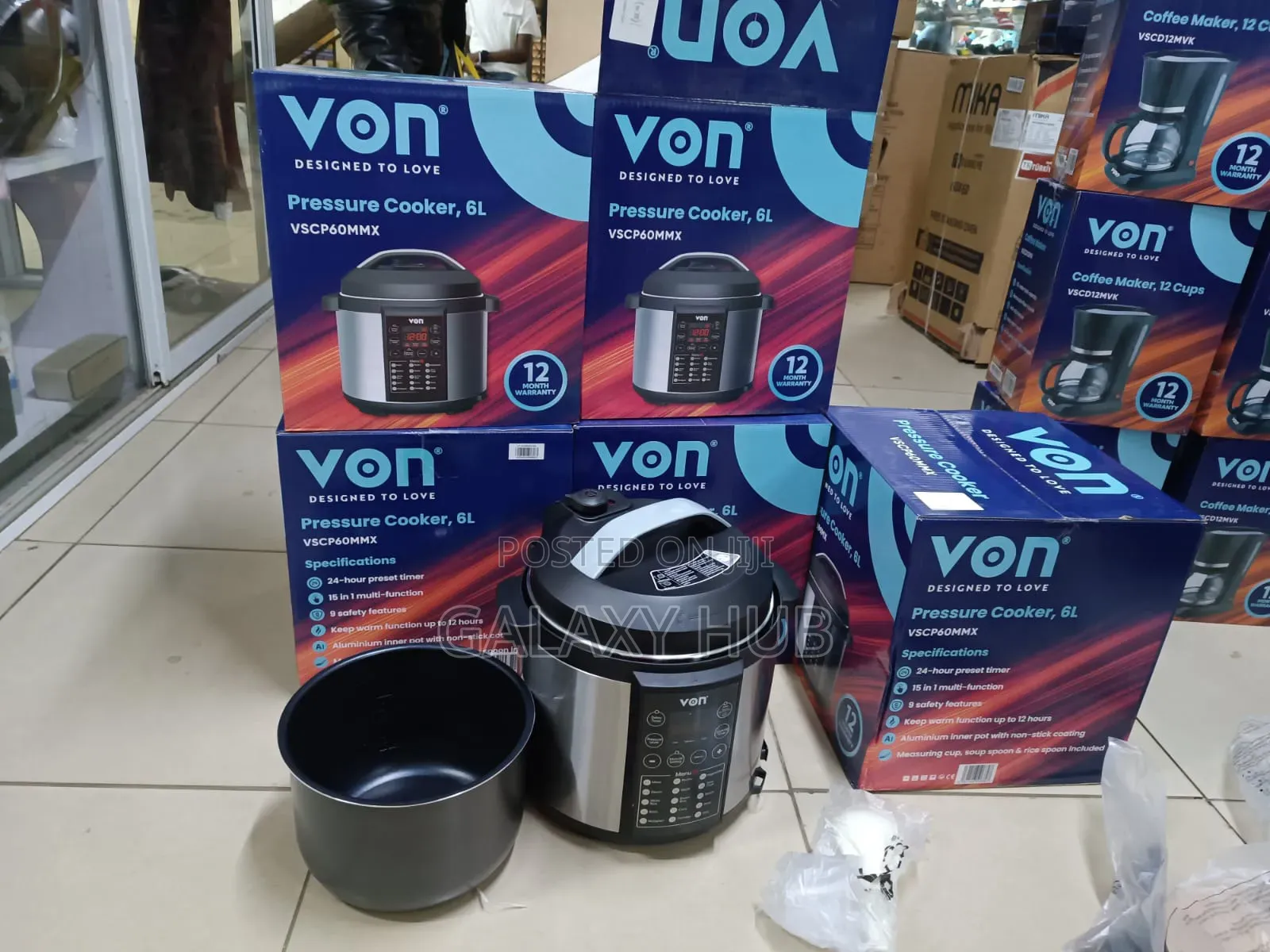 Von Electric Pressure Cooker 6l