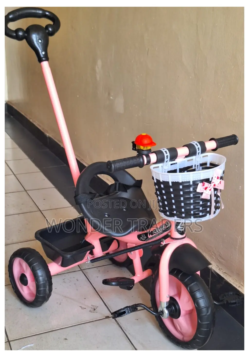 Kids Tricycle With Push Handle.