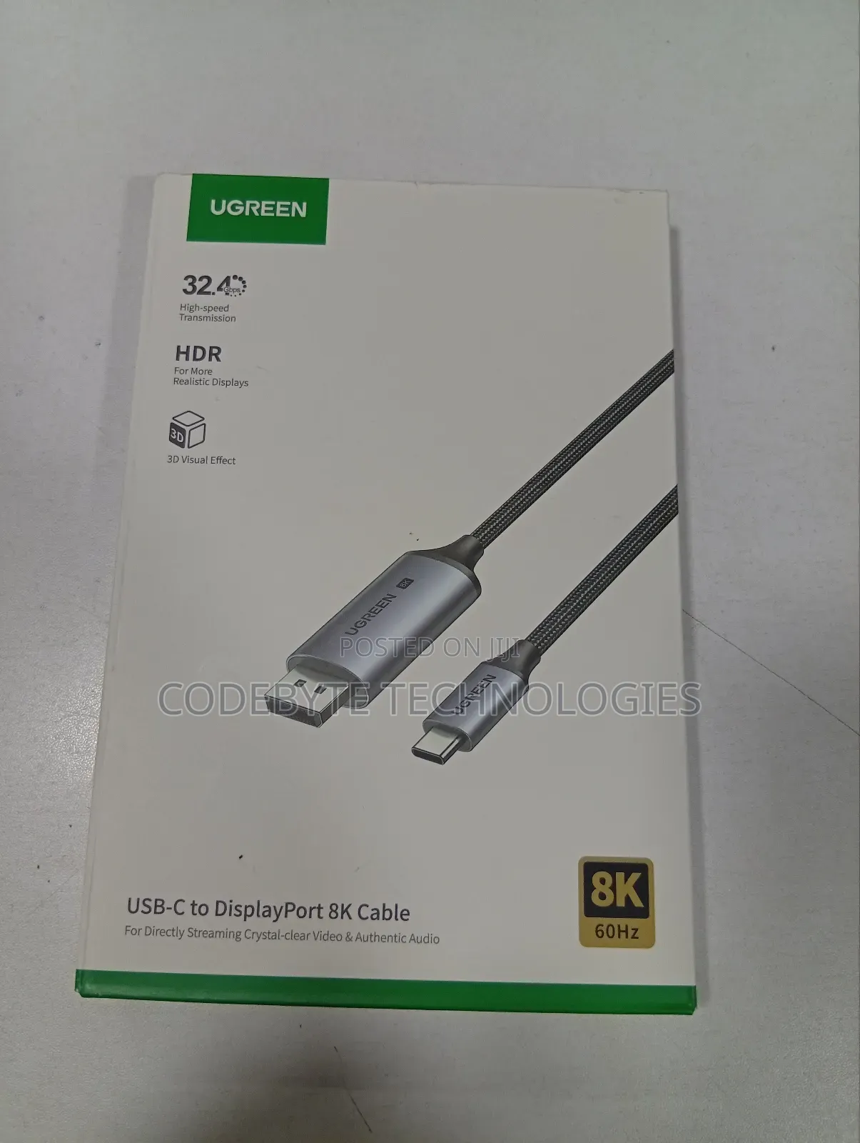 Ugreen Cm556 Usb-C to Displayport /60hz Cable