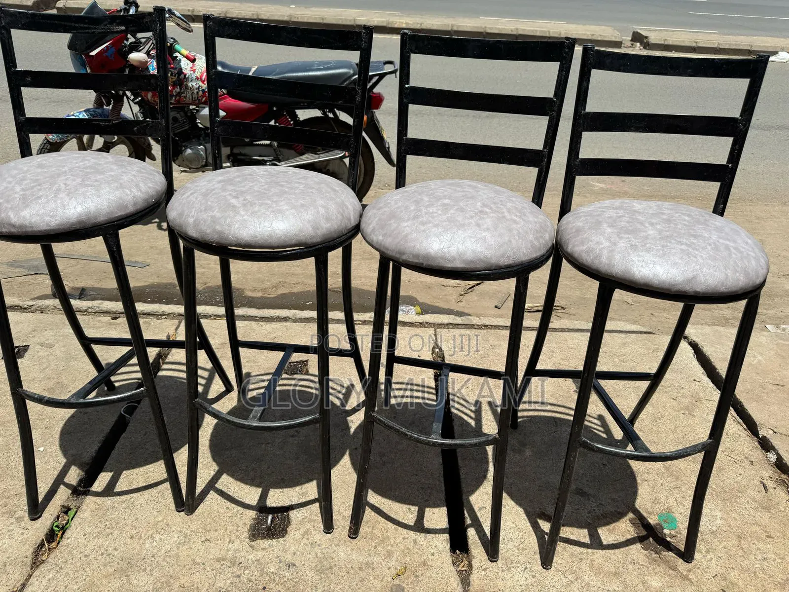 Restaurants And Bar High Sinatabu Chairs Grey