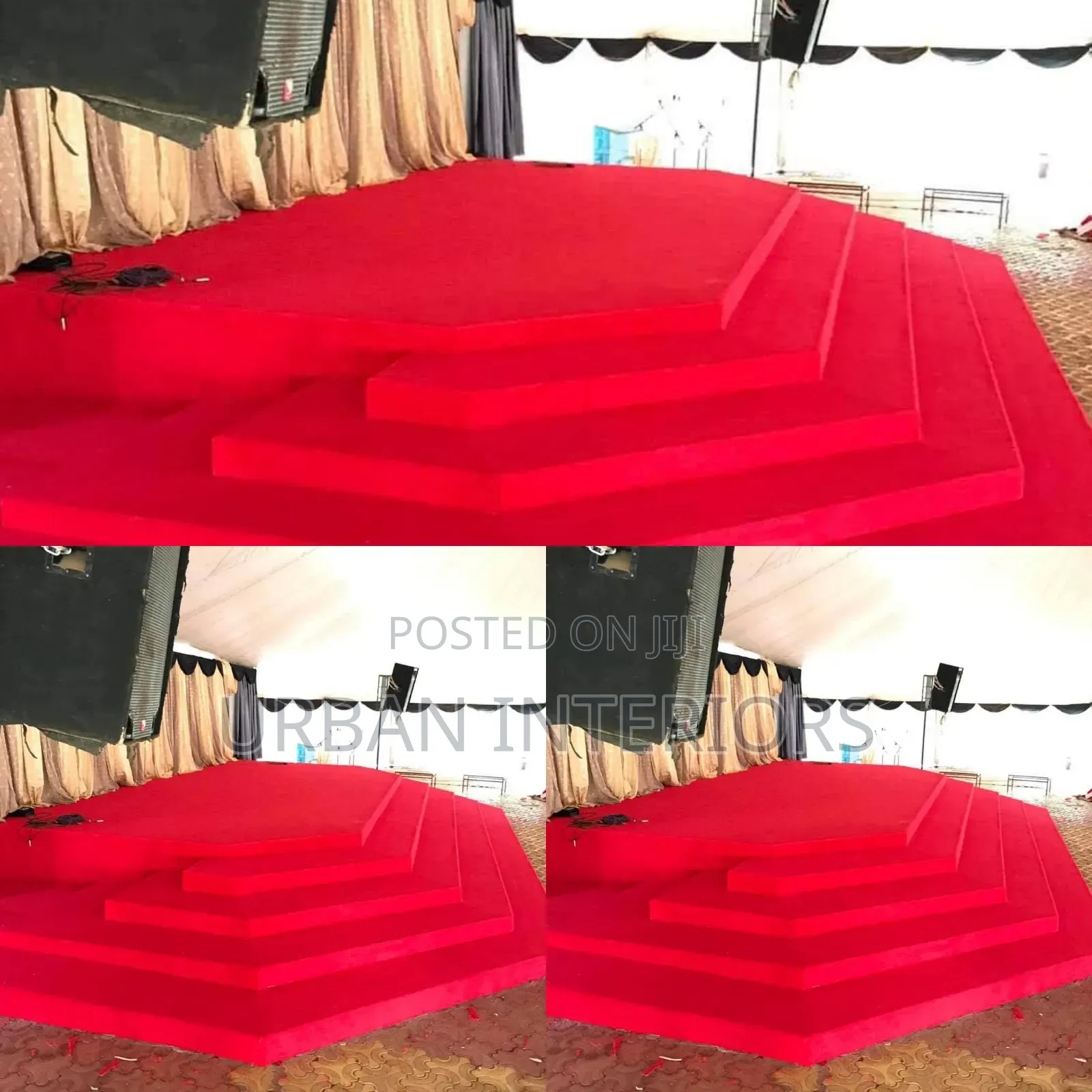 Bloody Red Church Altar Carpets