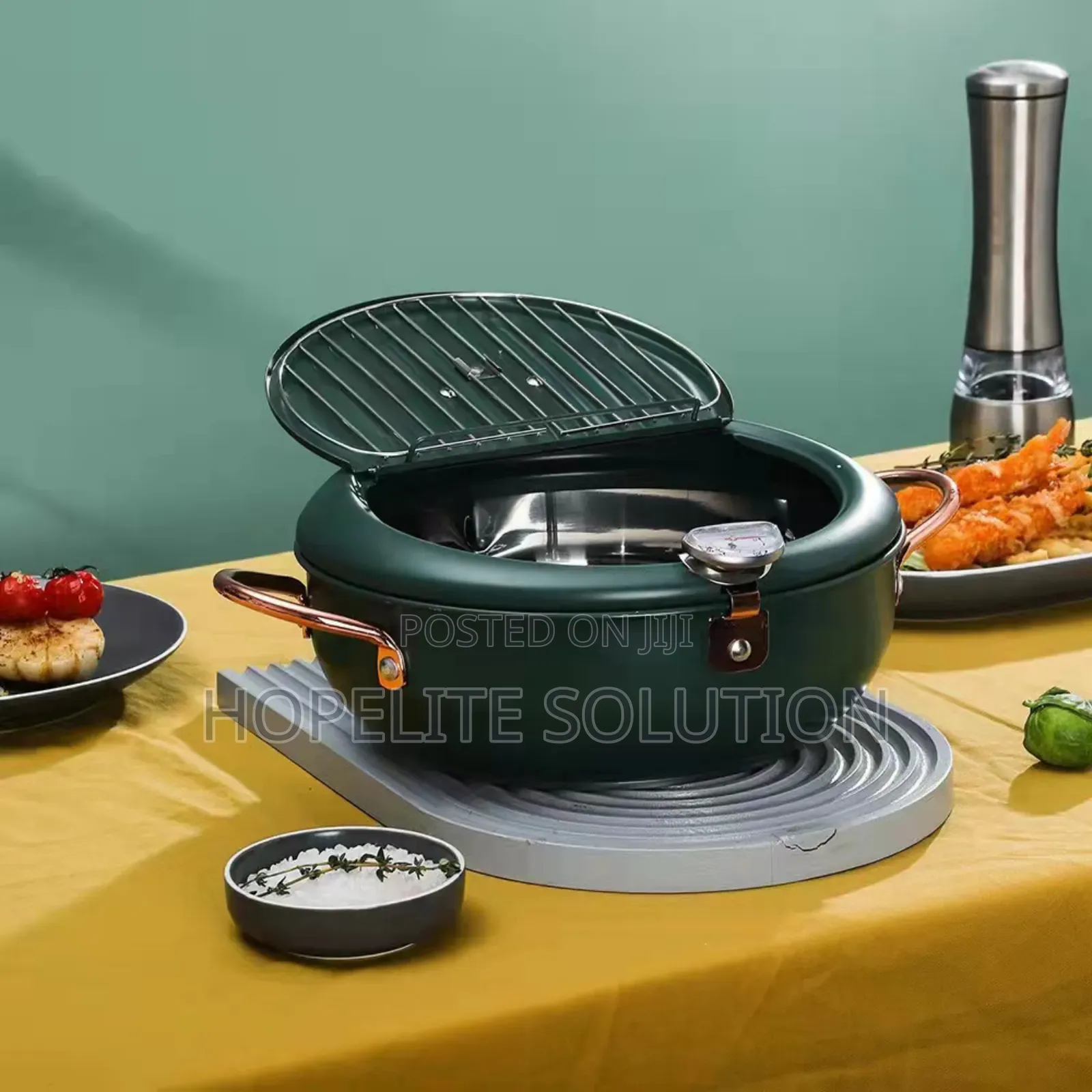 Frying Pot With Thermometer