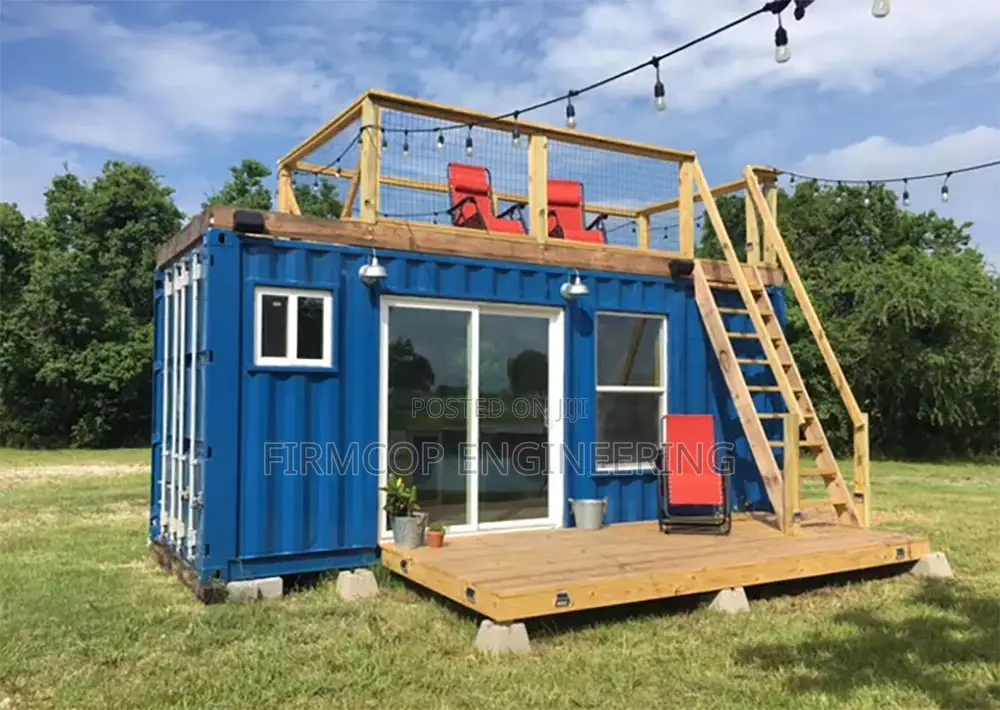 Tiny Container House With Deck-Offgrid Living
