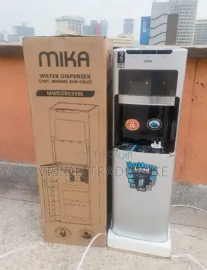 Mika Bottom Load Dispenser Mwd2802sb Black and Silver