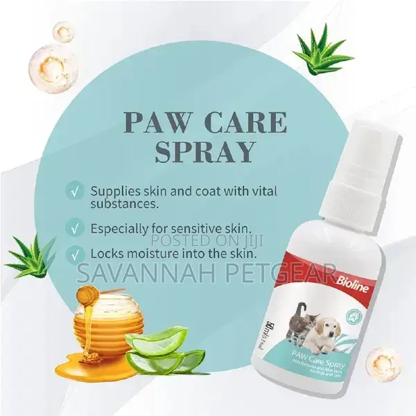 Bioline Paw Care Moisturiser Spray for Cats Dogs