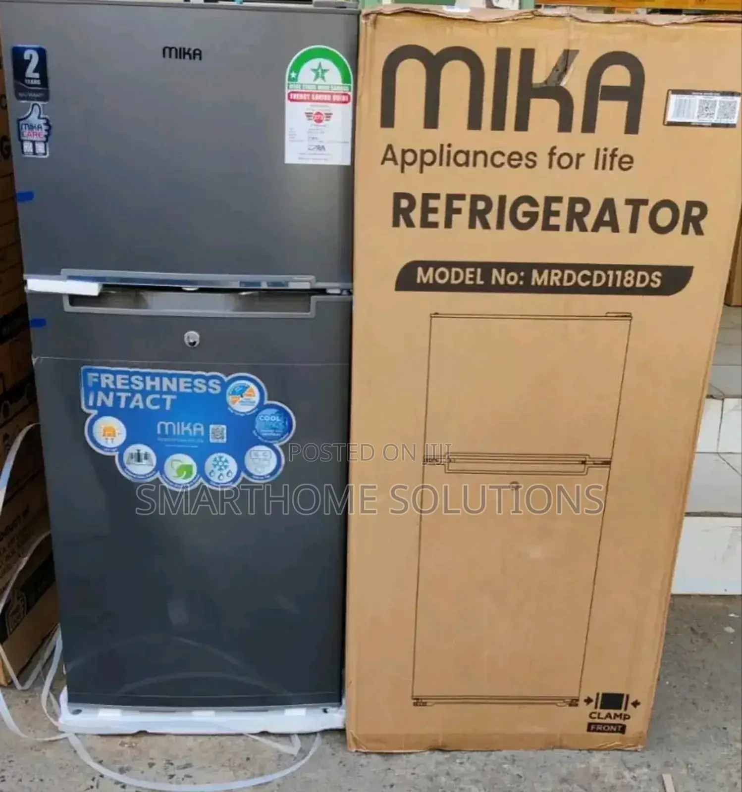 Mika 118litres, Direct Cool, Double Door Fridges