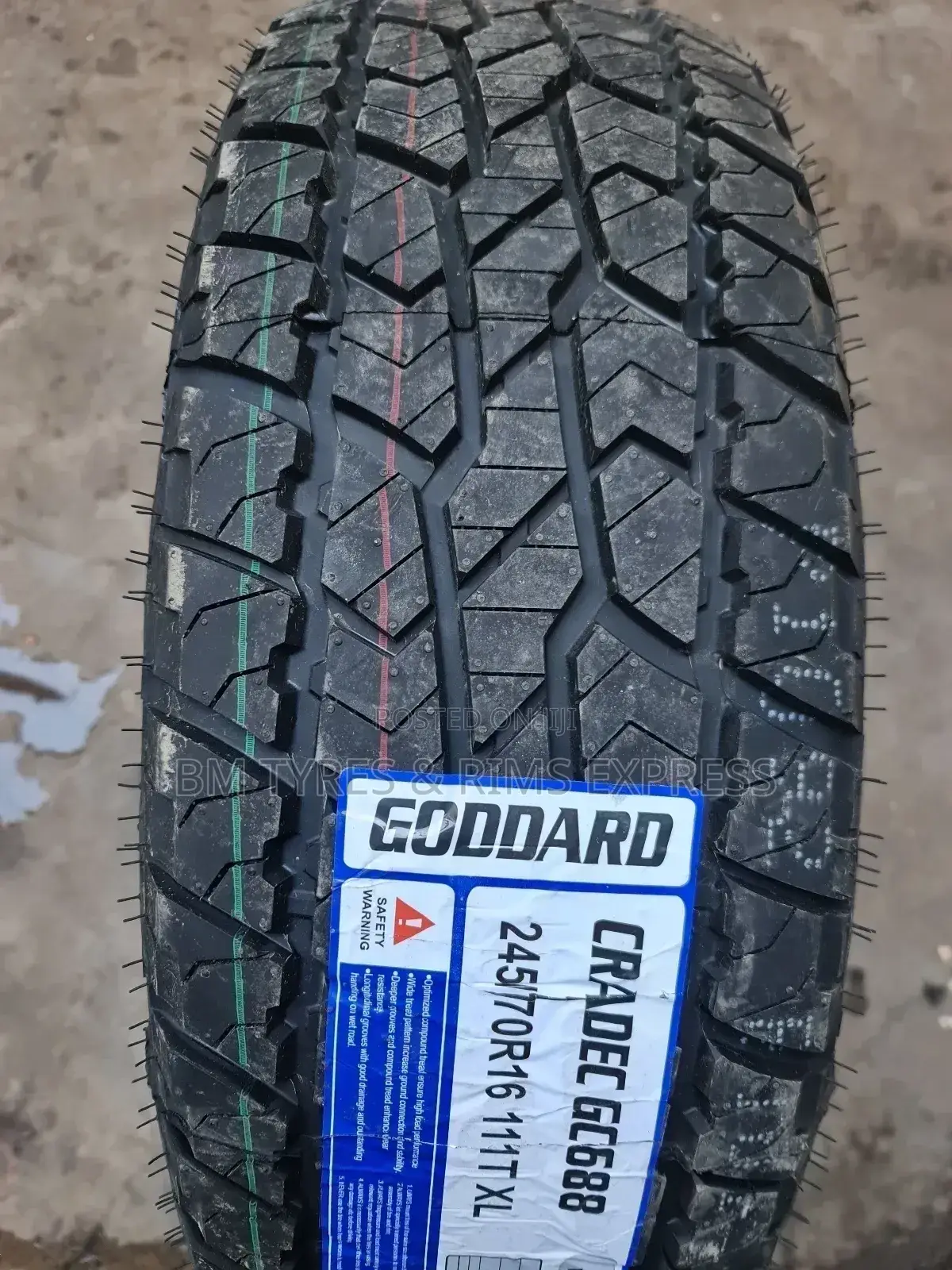 245 /70 R16 Goddard (A/T)