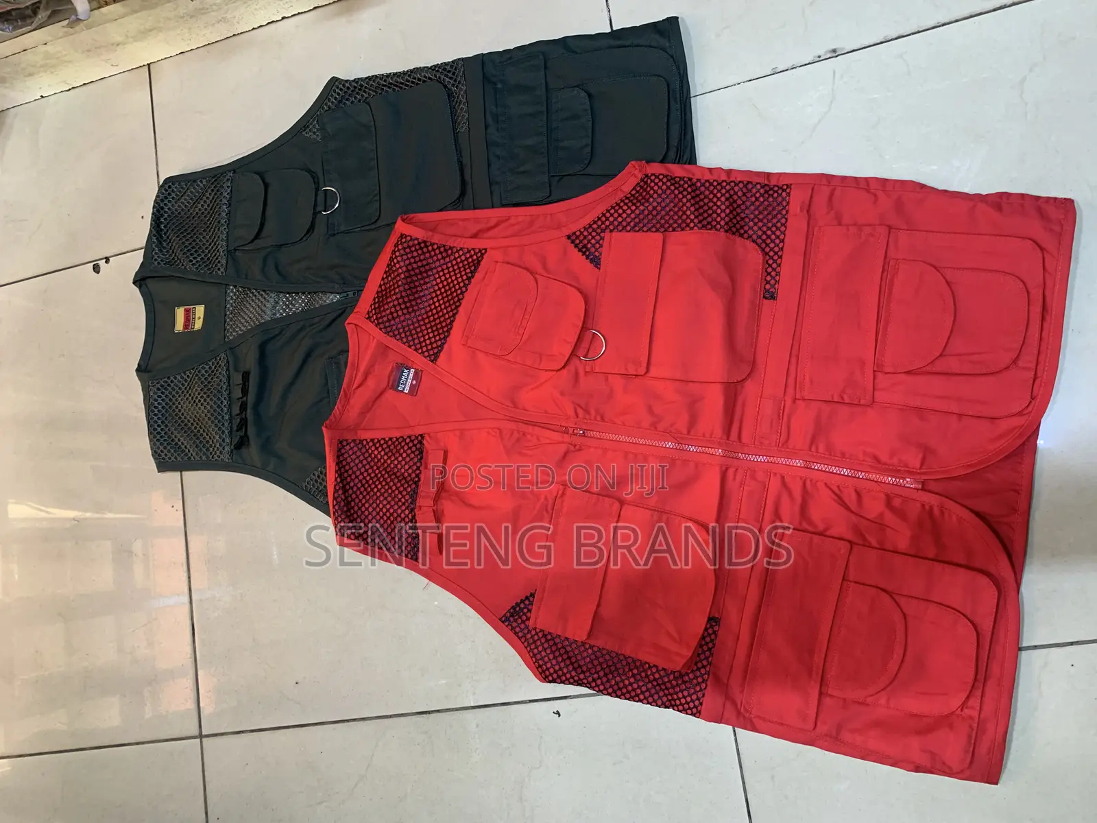 Red And Jungle Green Safari Jackets