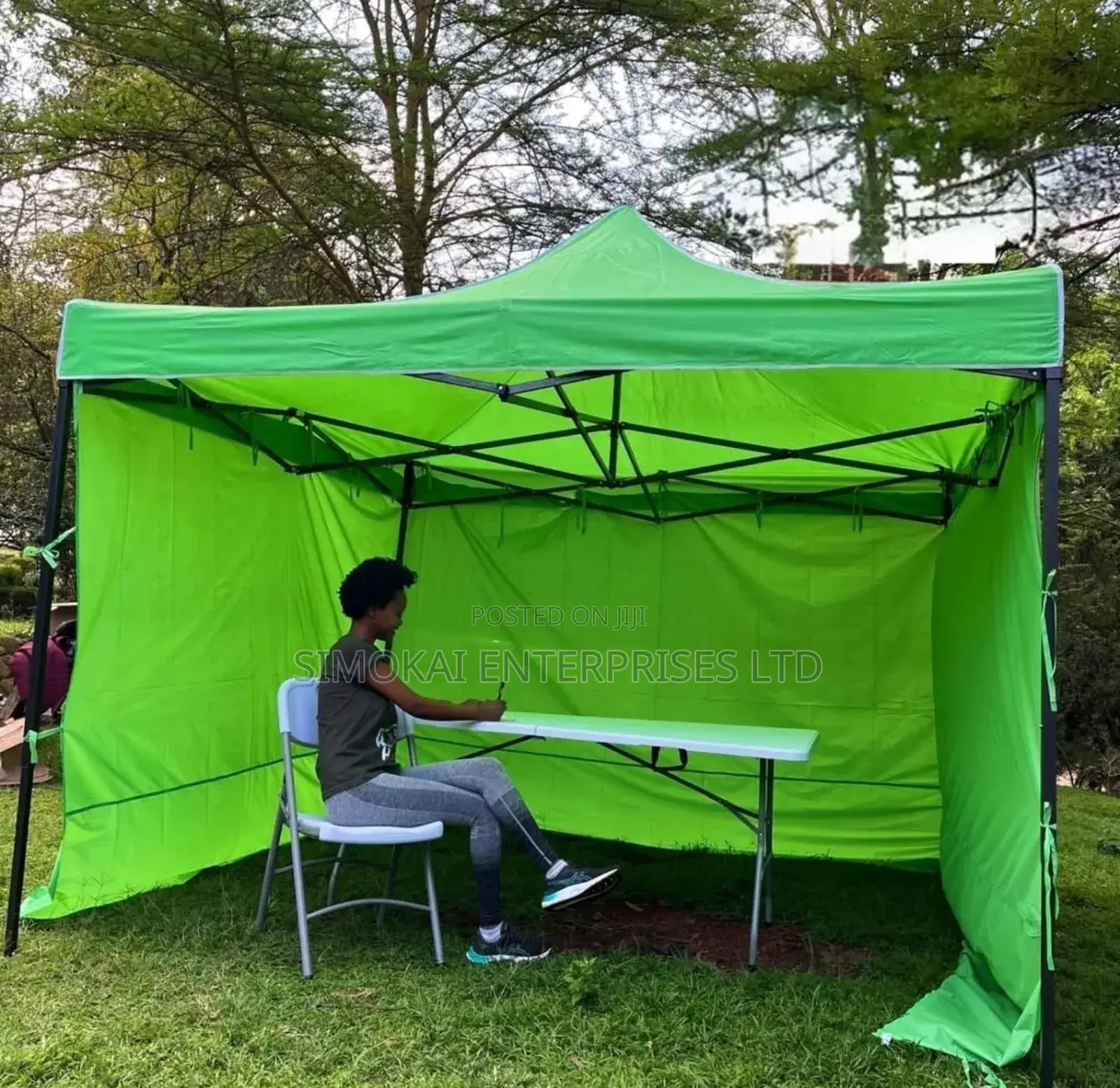 Gazebo Tent- 3x3m (Available In White,Green, Blue, And Red)