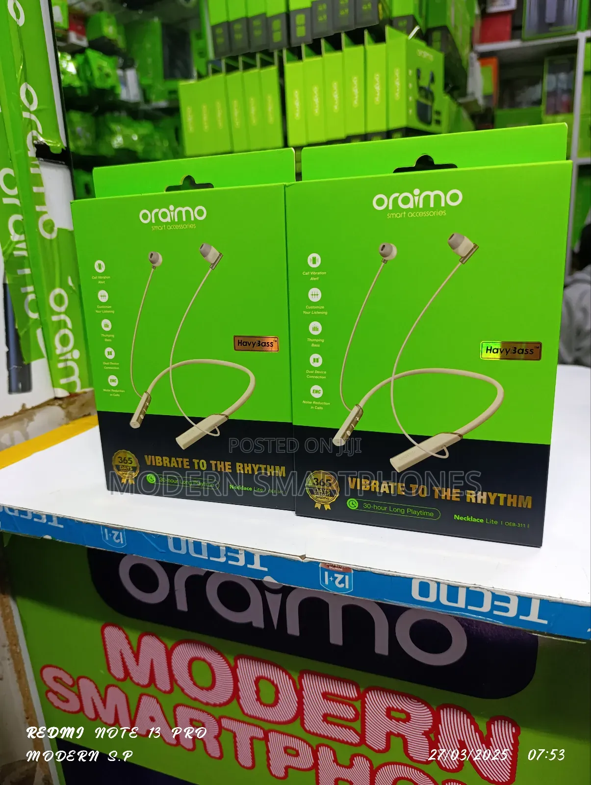 Oraimo Necklace Lite Bluetooth Wireless Headphones