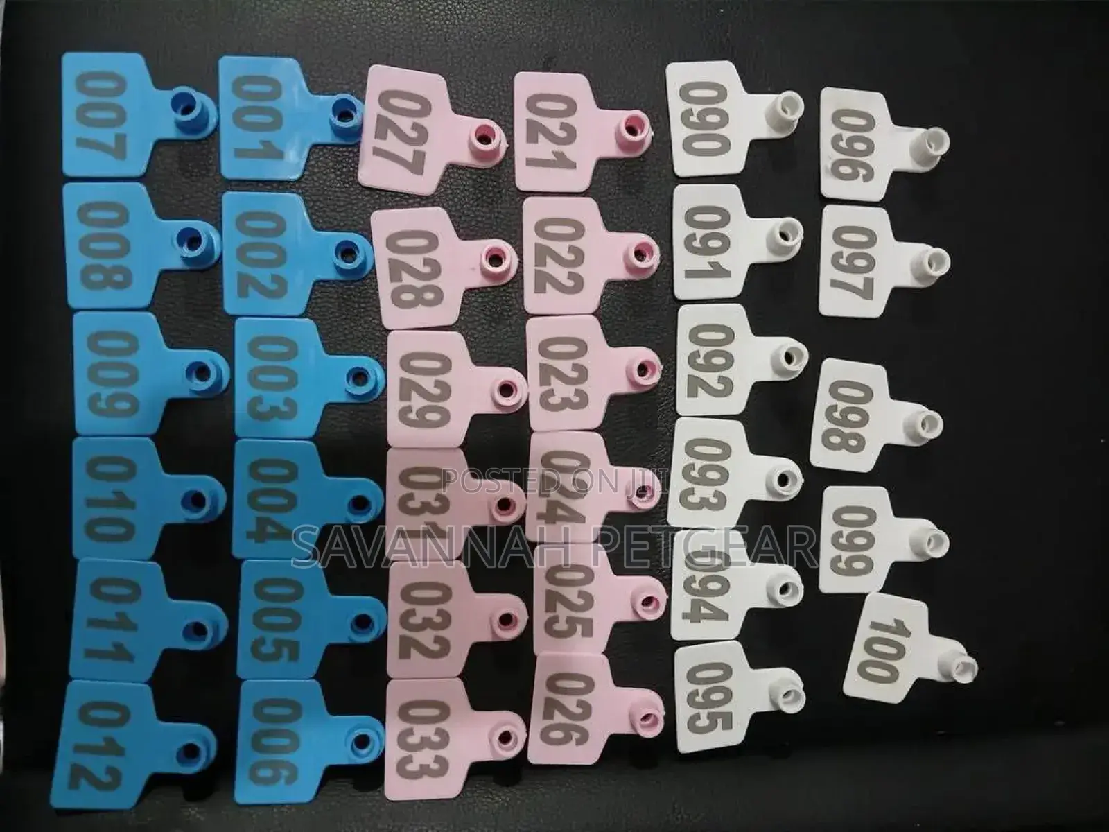 Numbered Cow, Goat, Sheep, Pig, Camel Ear Tags