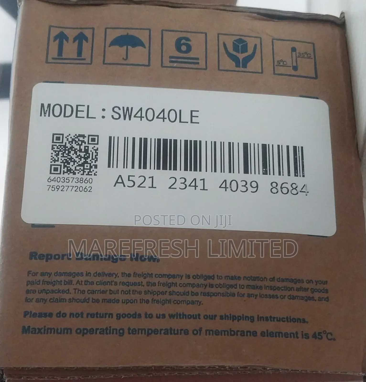 Sea Water Vontron Membrane 4040