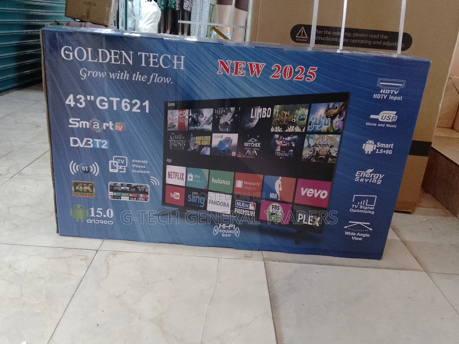 Goldentech 43inch Smart Android Tv, Youtube, Netflix, Led Tv