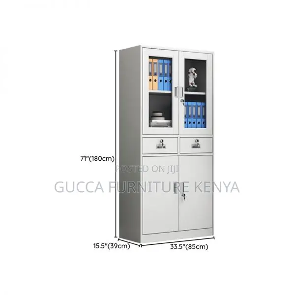 Cabinets:2-Door Modern Cabinet With Adjustable Dividers