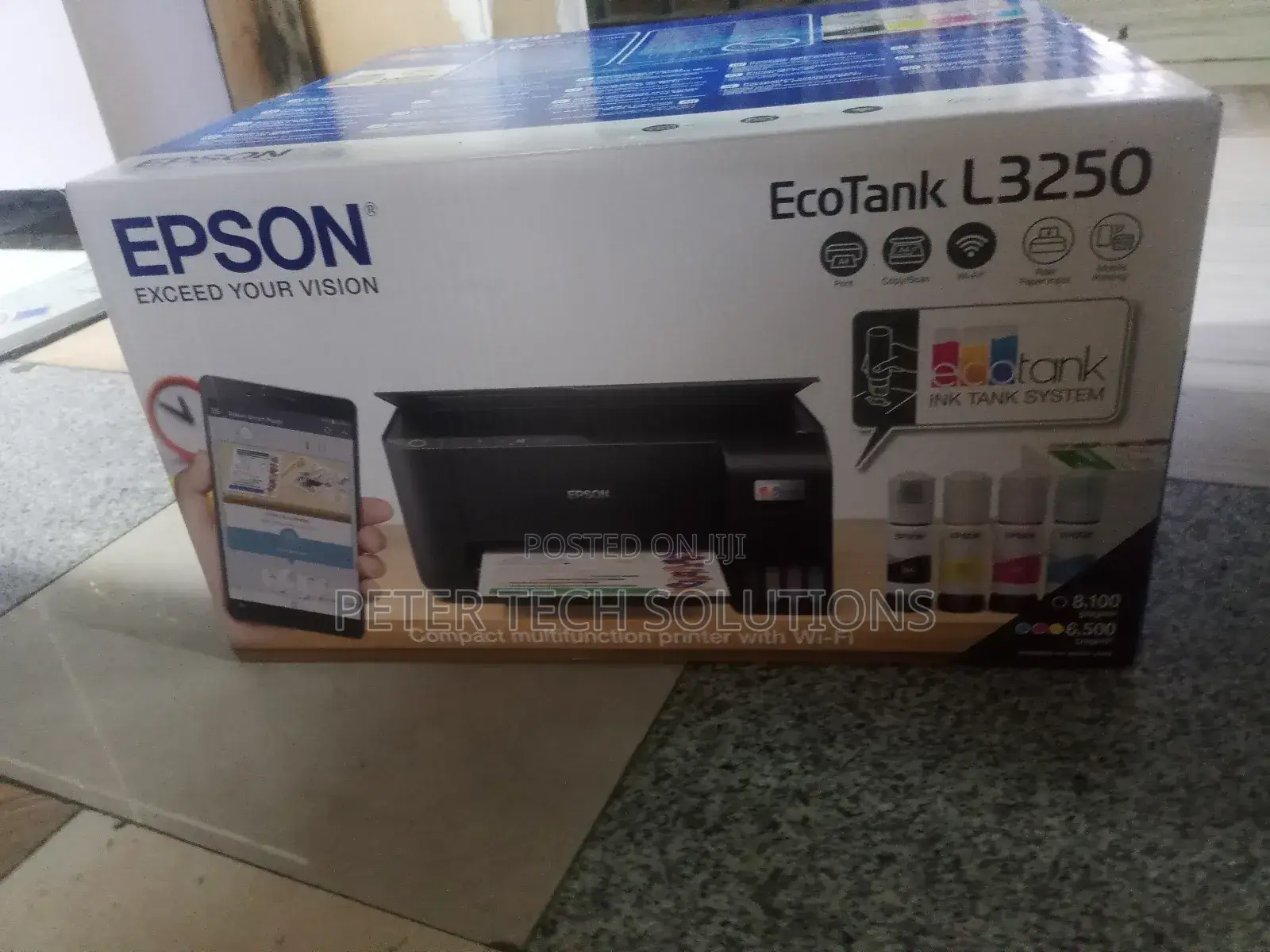 Epson Eco Tank L3250 A4 Wifi Printer 