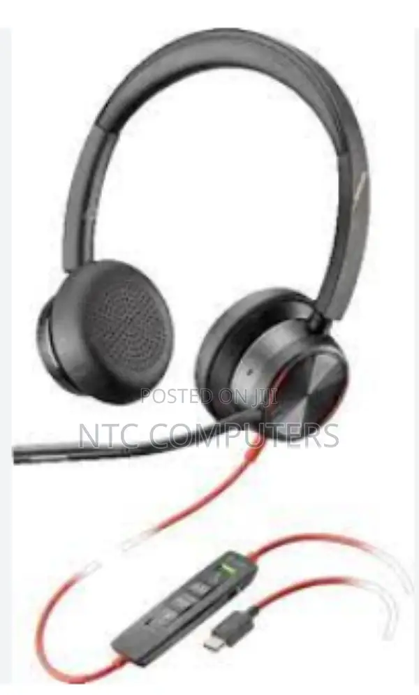 Poly Blackwire 8225 Stereo Usb-C Headset +Usb-C/a Adapter