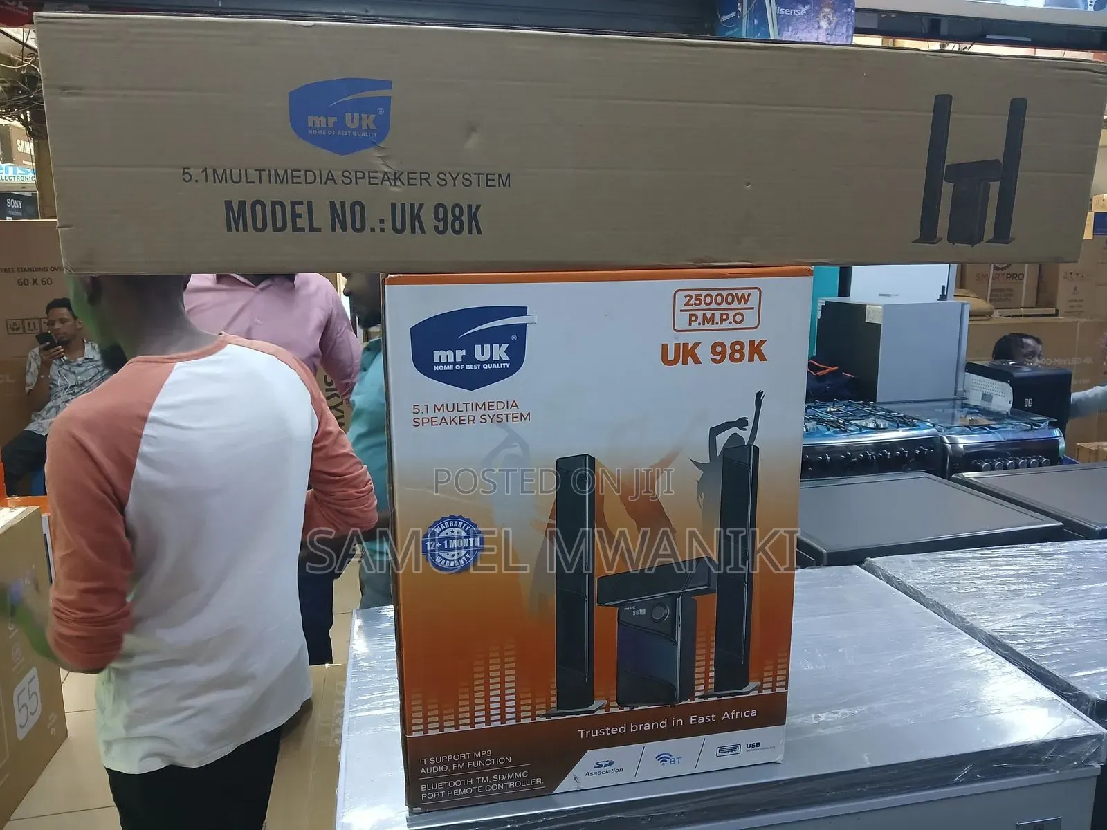 Mr. Uk 5.1 Ch Sound System 25000 Watts Pmpo Tall Boys