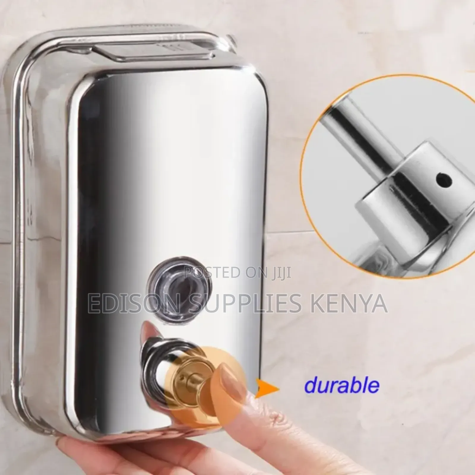 Soap Dispensers Stainless Steel 500ml / 1 Litre Heavy Duty