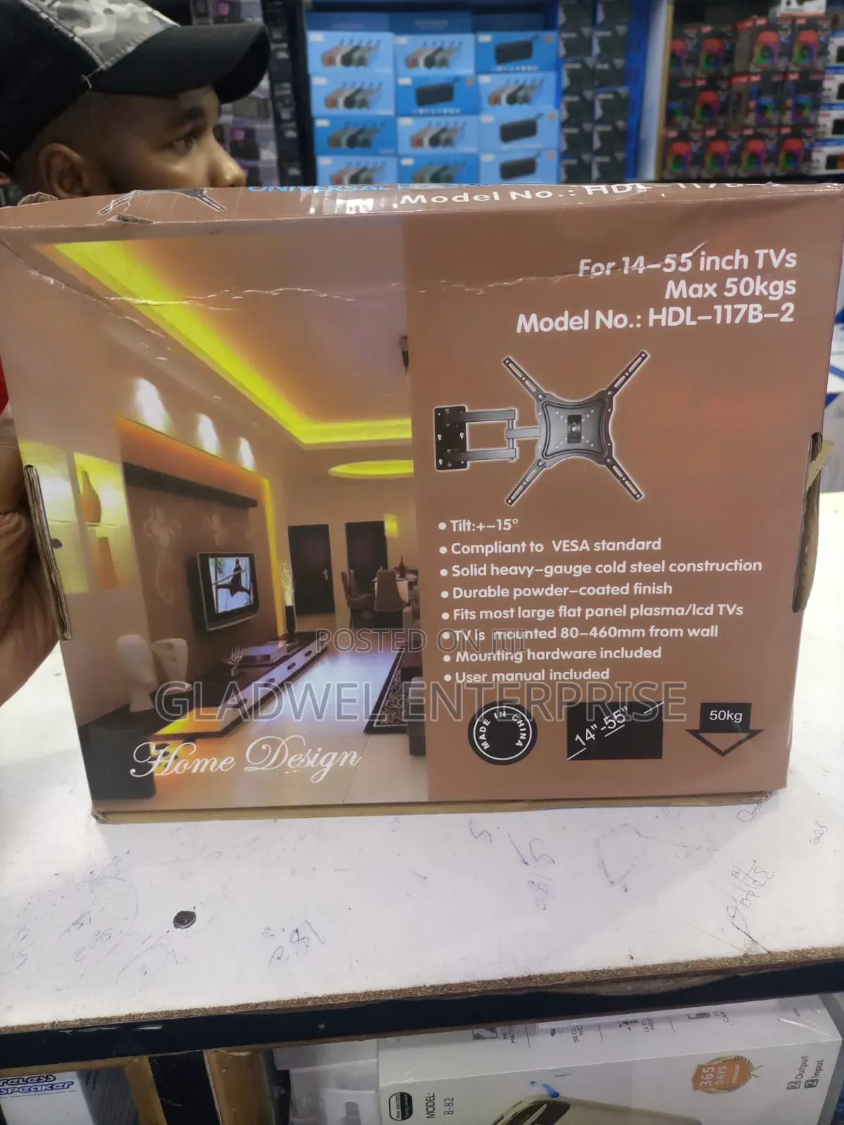 Approved Tilt Wall Mount 14to55inch Up to 50kg Weight