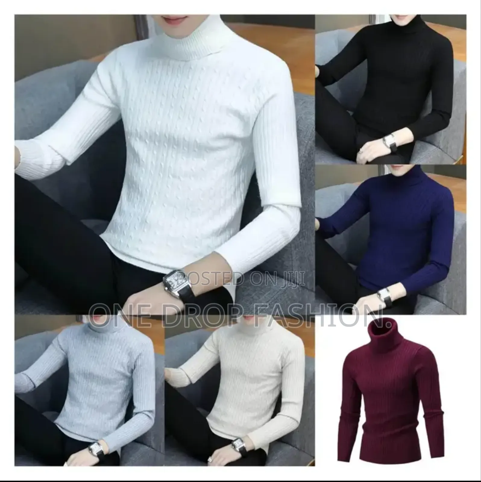 Fashion Men Pullnecks/Turtlenecks Sizes (M-2xl)