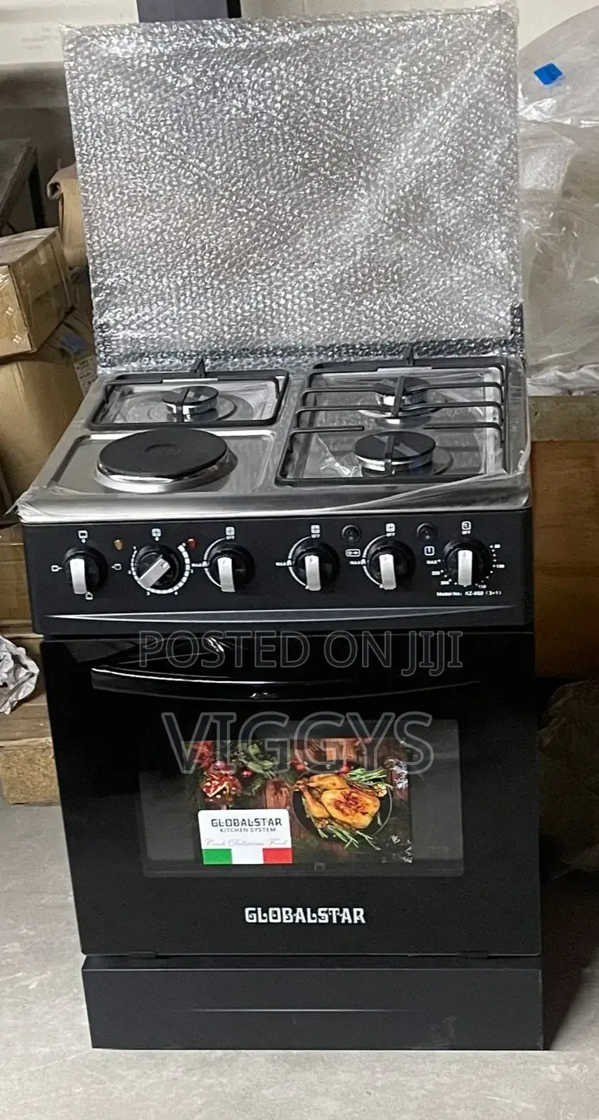 60*60 Globalstar Jet 3+1 Standing Cooker Electric Oven