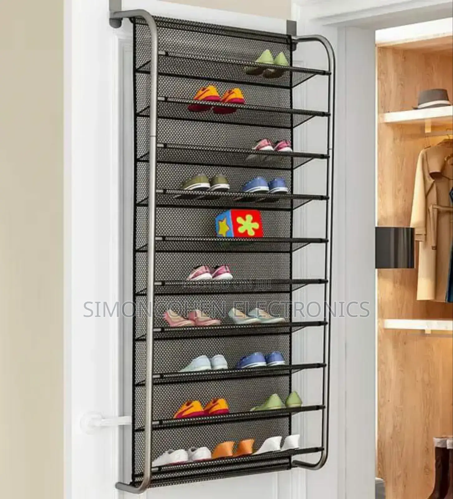 10 Tier Over the Door Shoe Rack