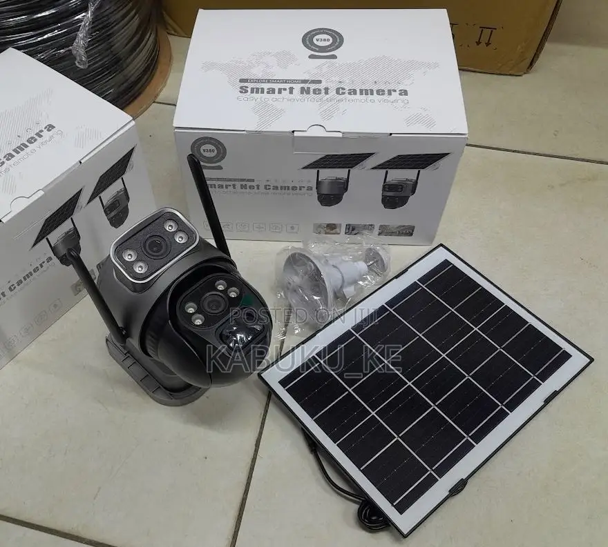 V380 Dual Lens 4g Simcard Camera Outdoor Full Color CCTV