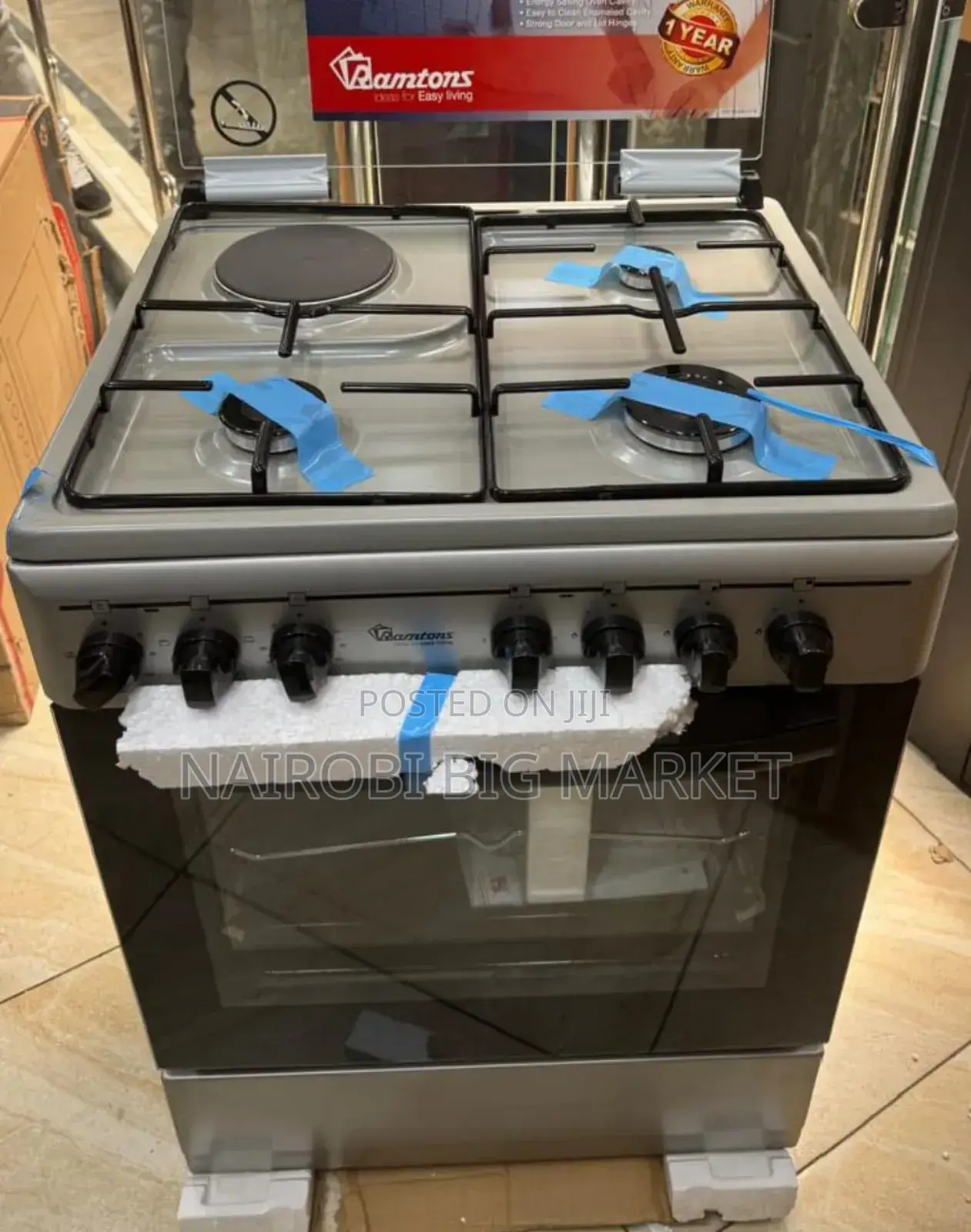 Silver 3+1 Ramtoms Standing Cooker C/5