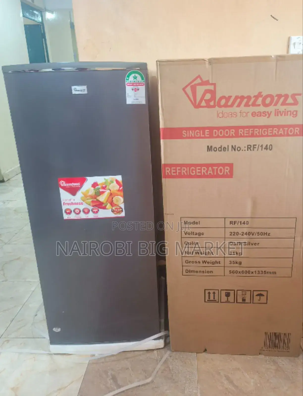 With Warranty- Ramtoms 180 L- Fridge F/7