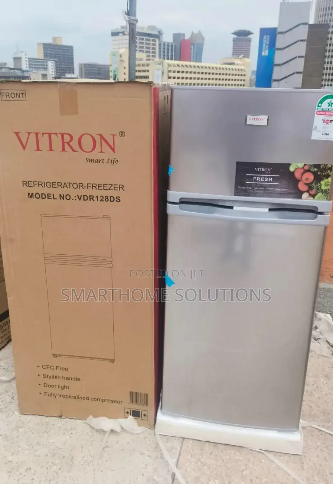 Silver Vitron 125litres Double Door Refrigerator Vf/125ld