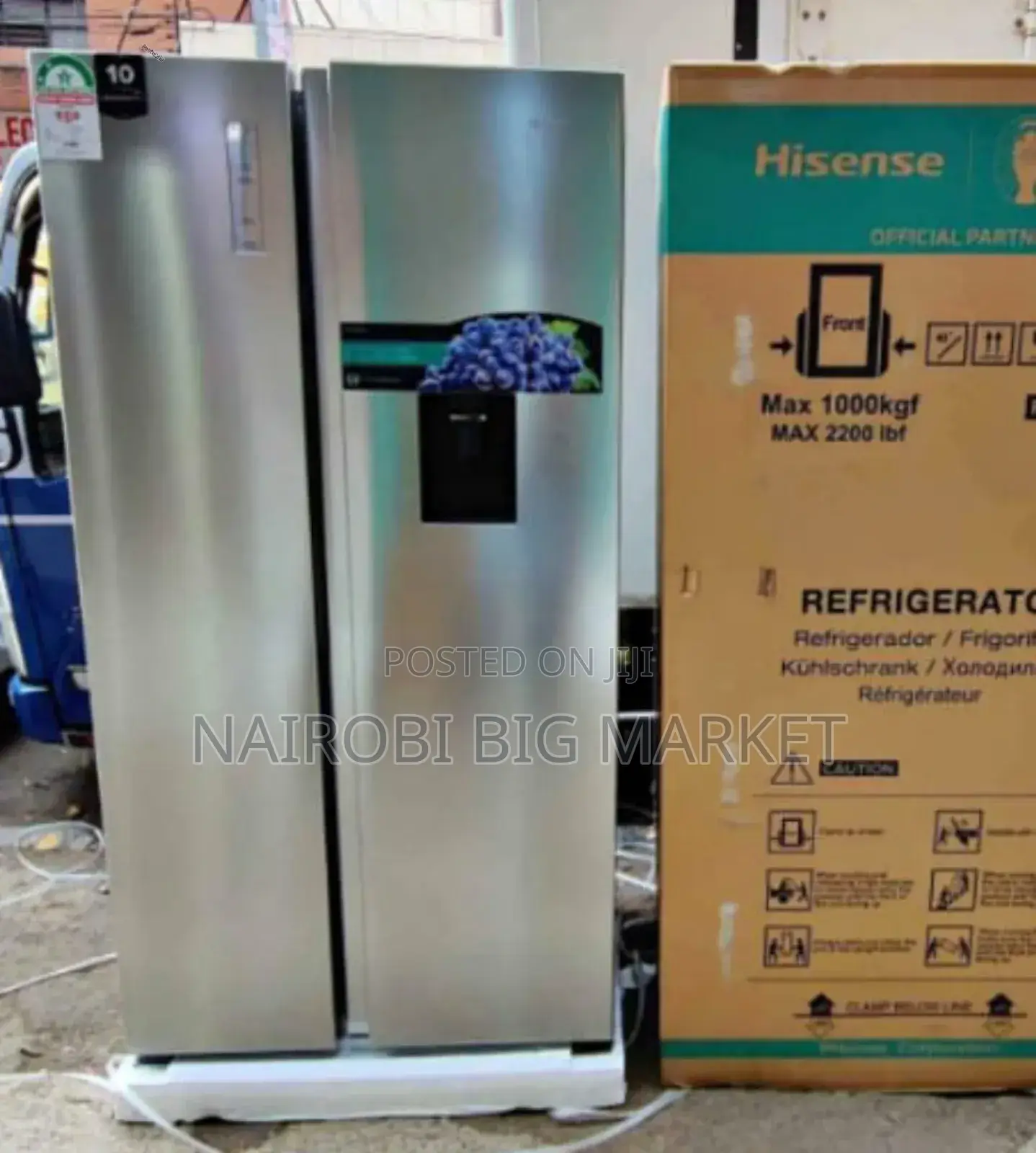 Good Working Synix Side by Side Fridge 454 Litres