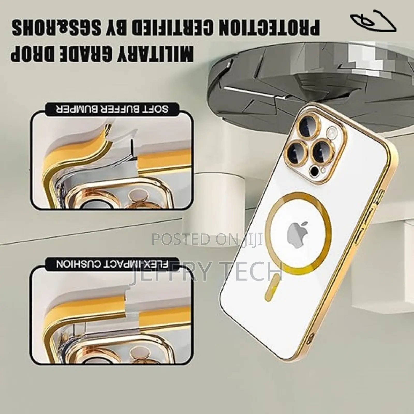 Misscase for iPhone 15 Pro Max Magsafe Case With Camera Lens