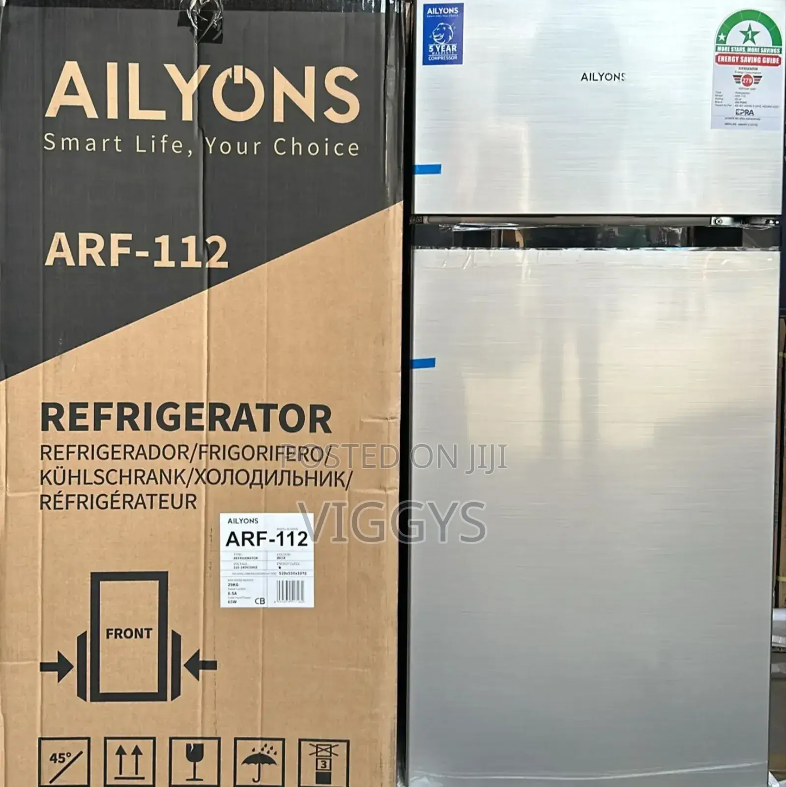 115 Litres Double Door Ailyons Refrigerator Available