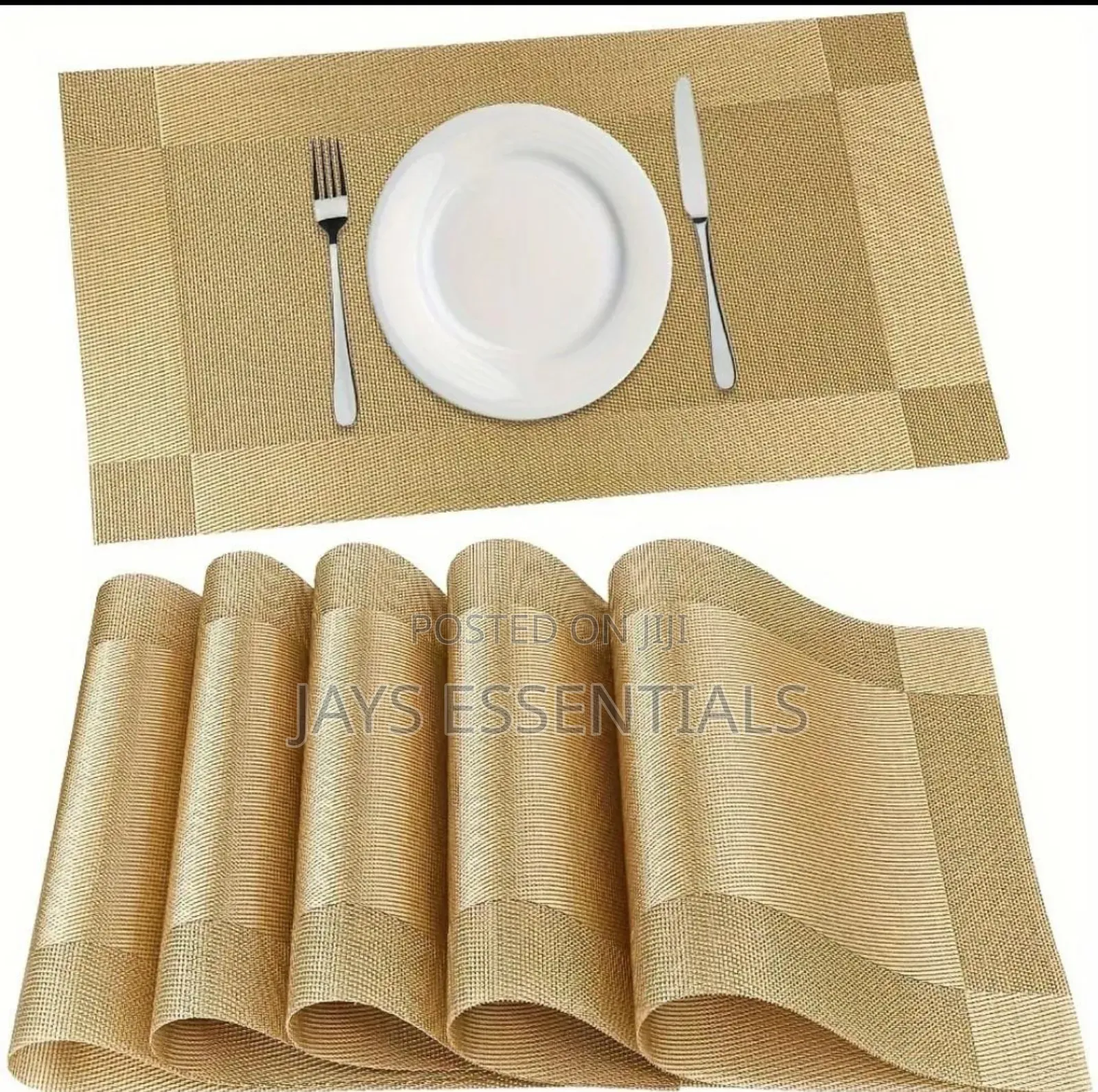 6pc Table Mats + Runner Set