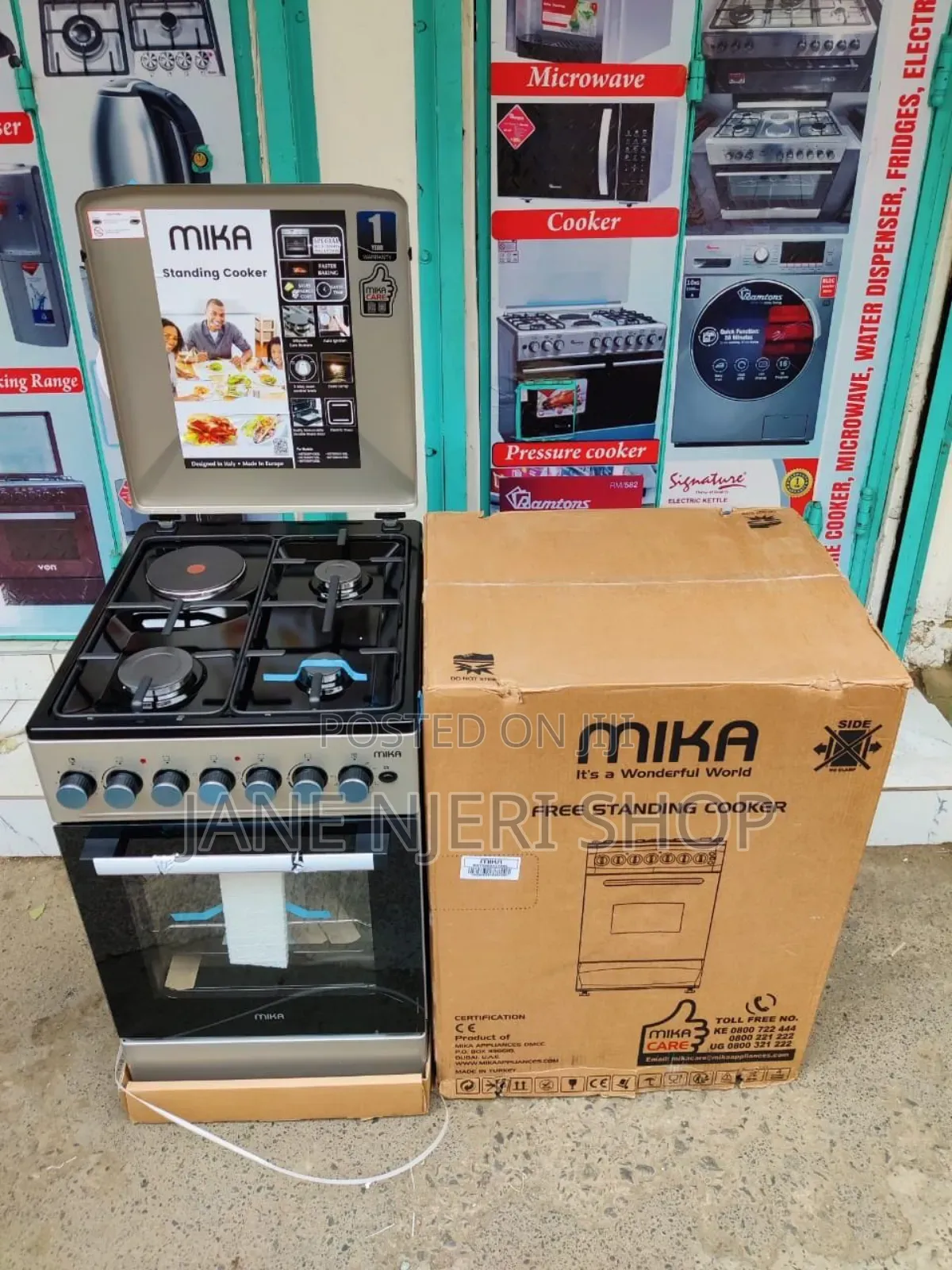 Mika 3+1 Standing Cooker Woth Electric Oven