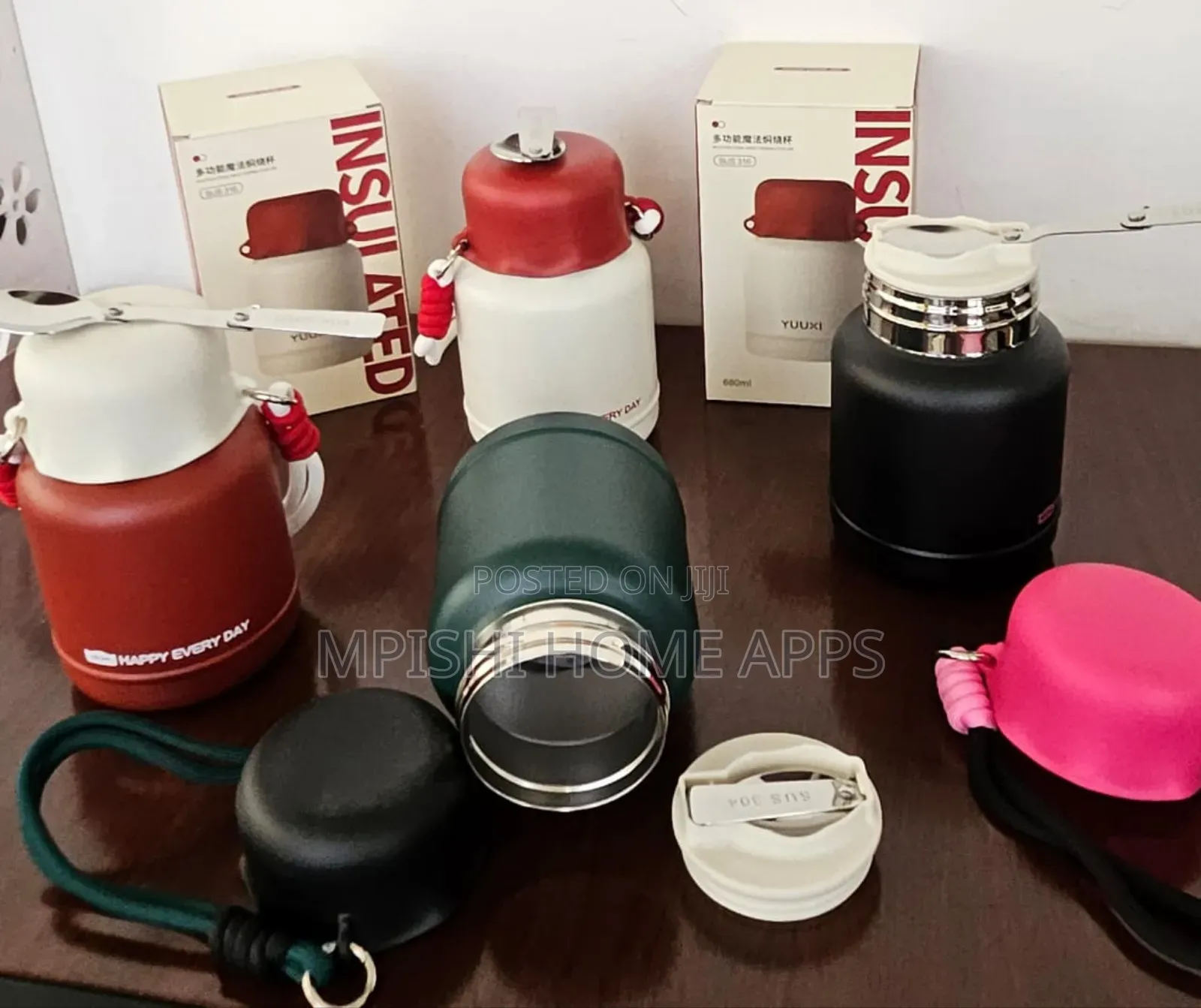 Happy Ever Day Insulated Food Flask 680ml