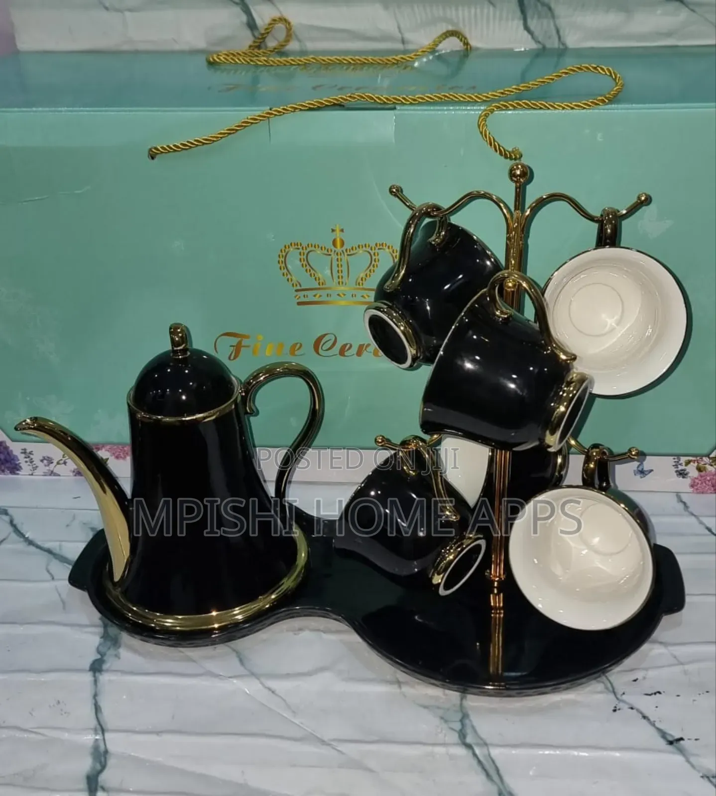 9 PCS Ceramic Tea Set