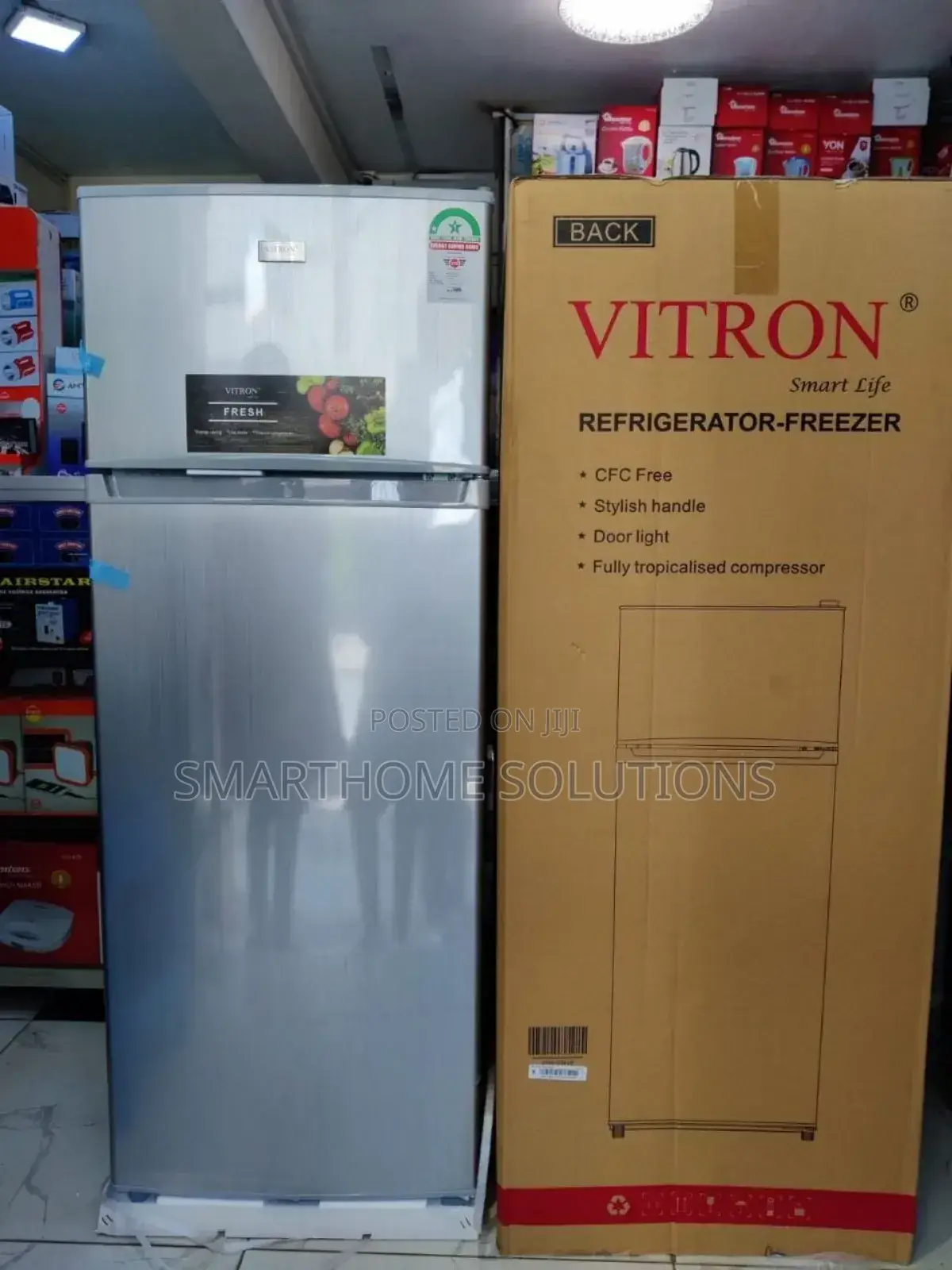Vitron 208litres Double Door Fridge