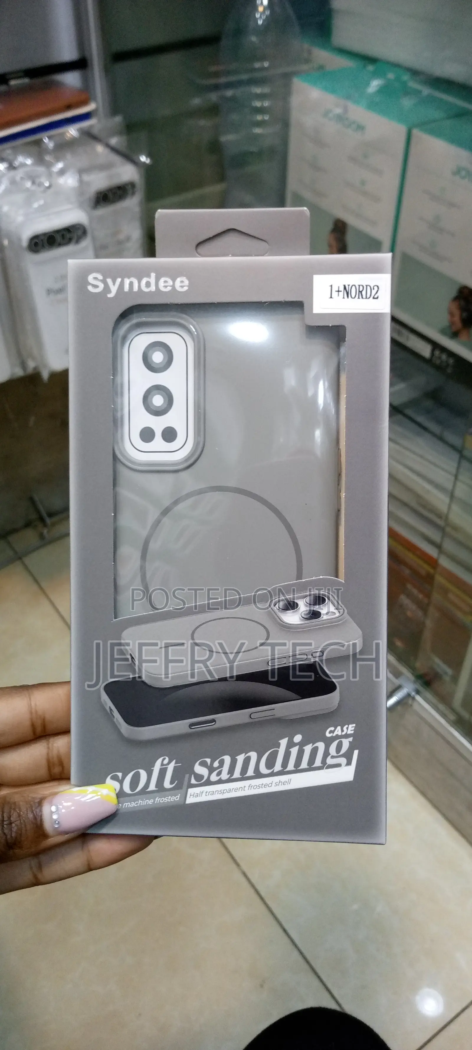 Oneplus Nord 2 Case Magsafe Syndee Soft Sanding Case-Gray