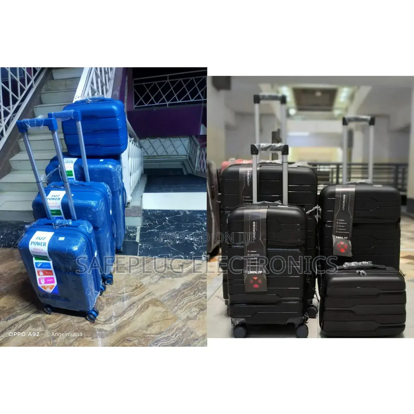 4 In1 Travel Suitcase Bags - Rubber Case - Unbreakable